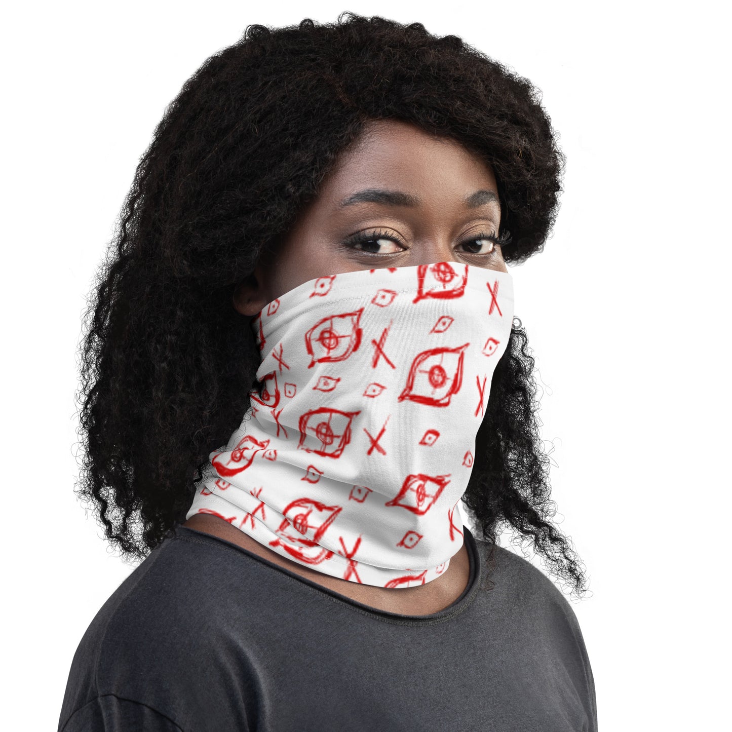 "Witness" neck gaiter in Sun