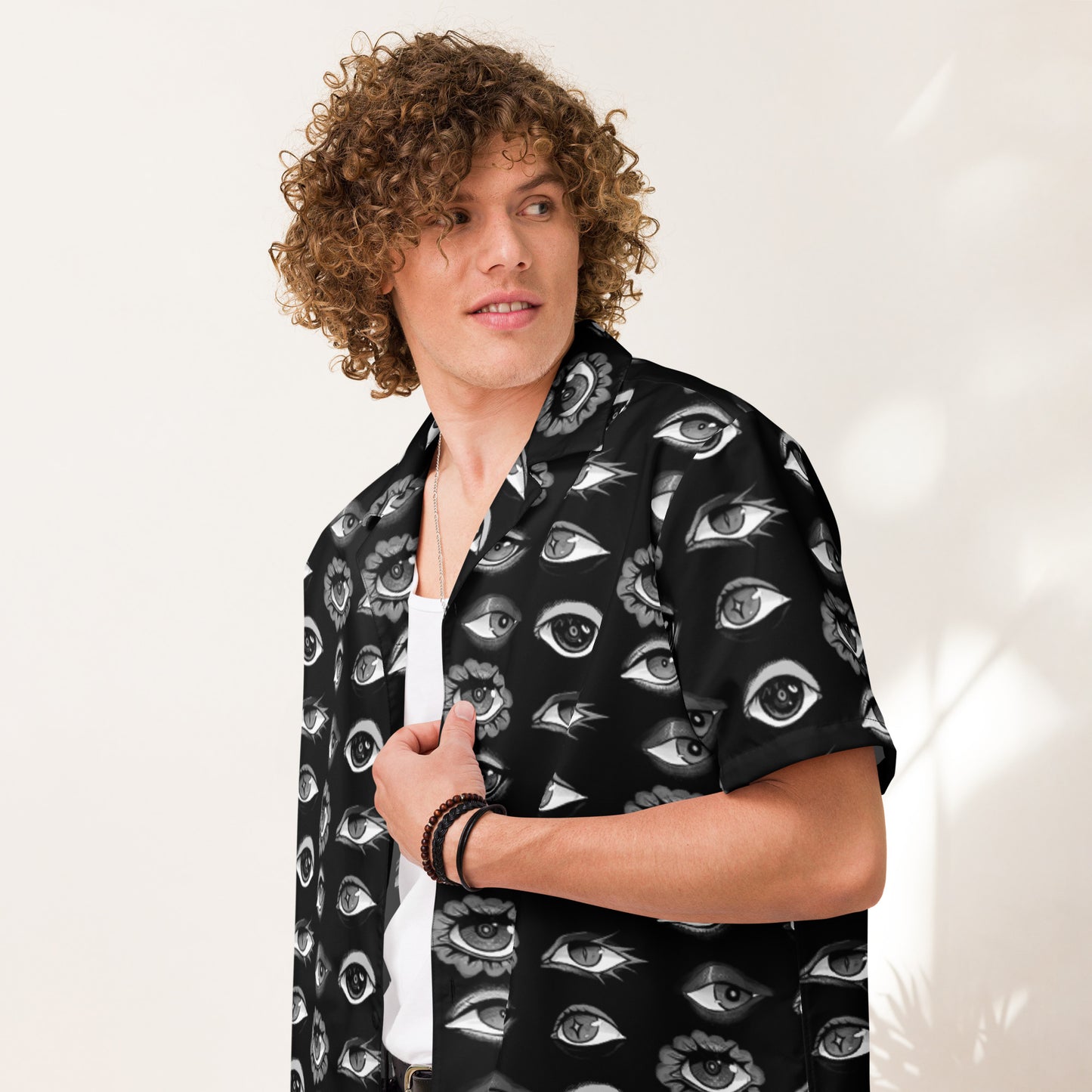 "Endless Gaze" button shirt in Ash