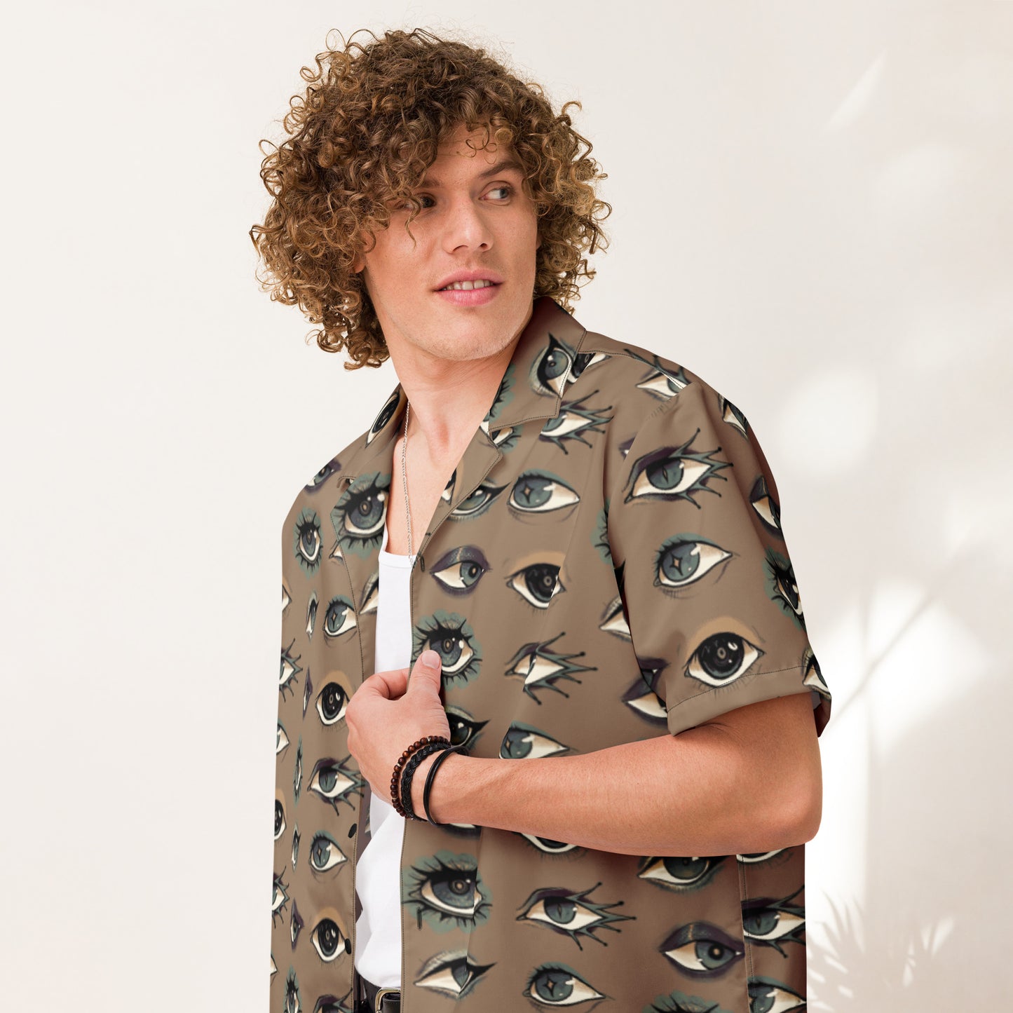 "Endless Gaze" button shirt in Tarnished