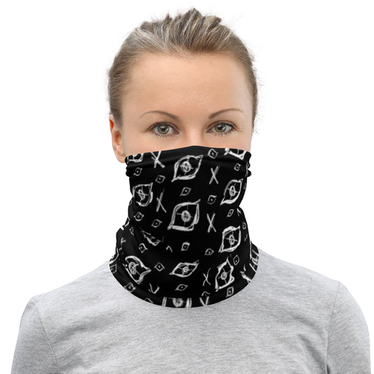 "Witness" neck gaiter in Moon