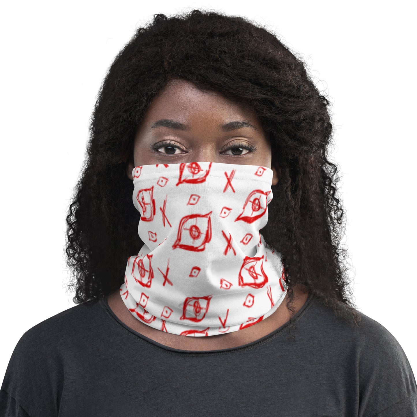 "Witness" neck gaiter in Sun