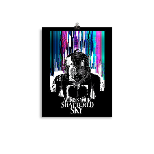 "Across Your Shattered Sky" Glitch Sora poster