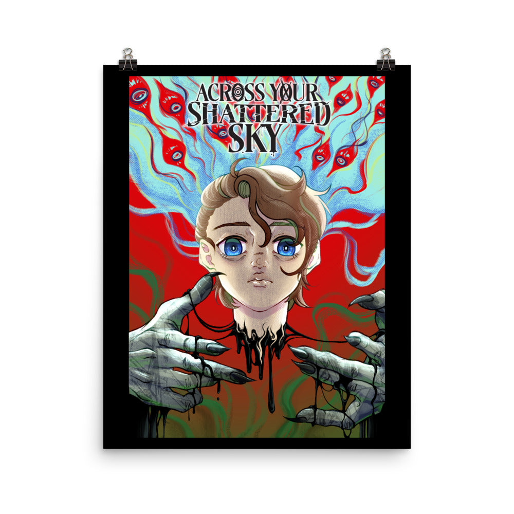"Across Your Shattered Sky" Cover Art poster
