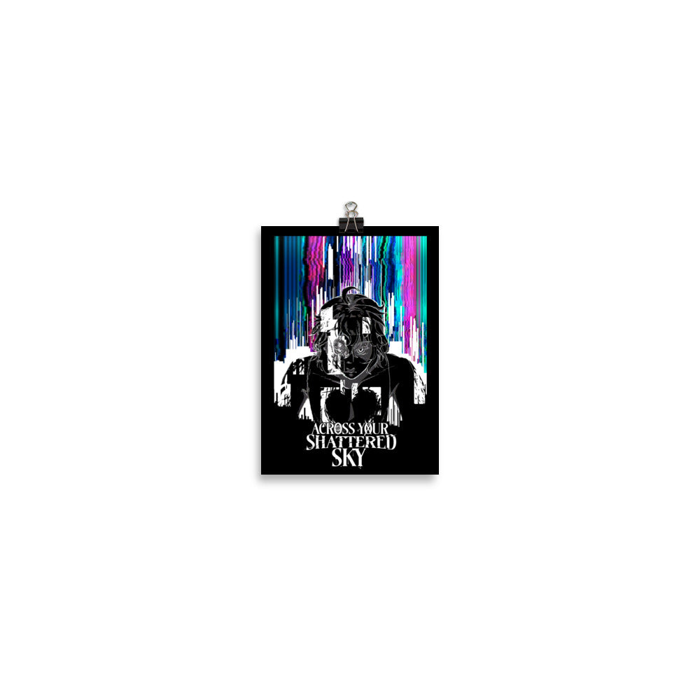 "Across Your Shattered Sky" Glitch Sora poster